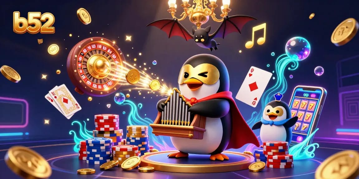 B52 players experience thrilling wins with vibrant gaming elements and golden rewards.