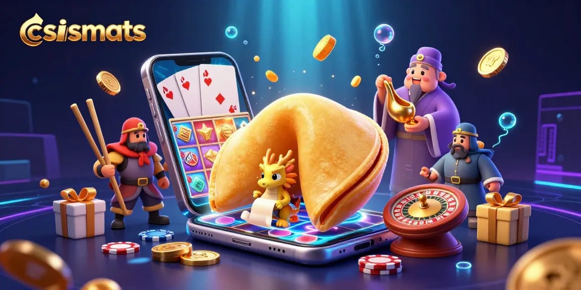 Engage with csismarts by exploring a vibrant 3D casino scene filled with fortune, coins, and gaming excitement.