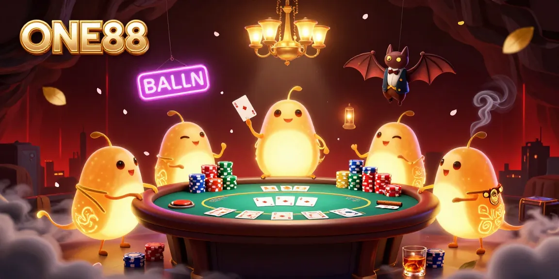 Experience the vibrant ONE88 casino as glowworms illuminate the game with bioluminescence.