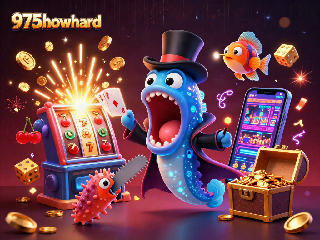 Experience thrilling 975howard magic acts with vibrant casino elements and characters in action.