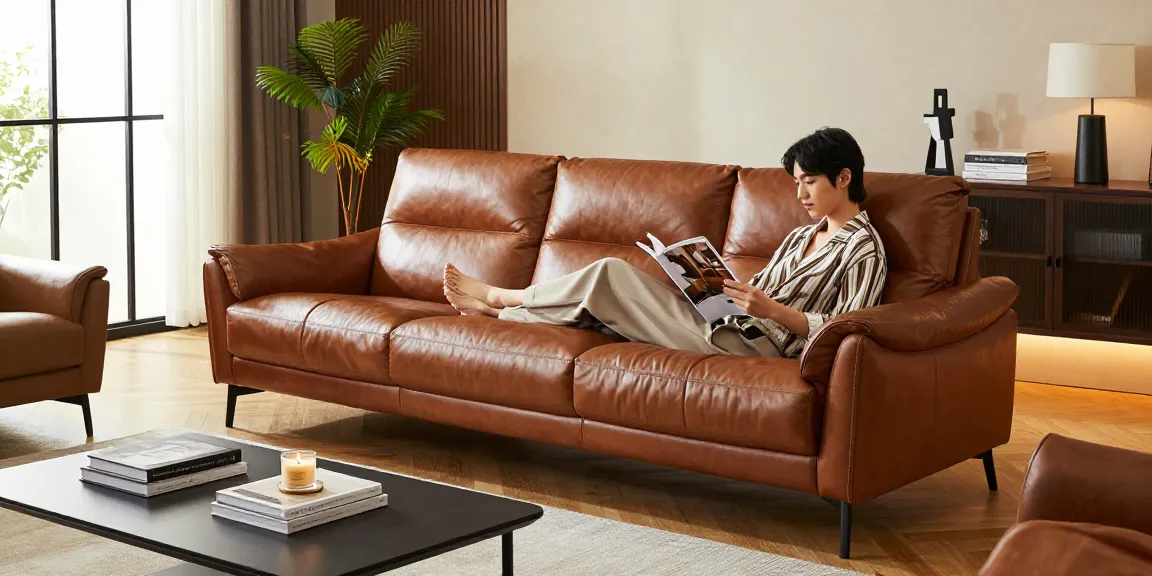 Entdecken Sie Baxter Ledersofa Preis in einem eleganten Wohnzimmer mit luxuriösem Stil und einladender Atmosphäre.