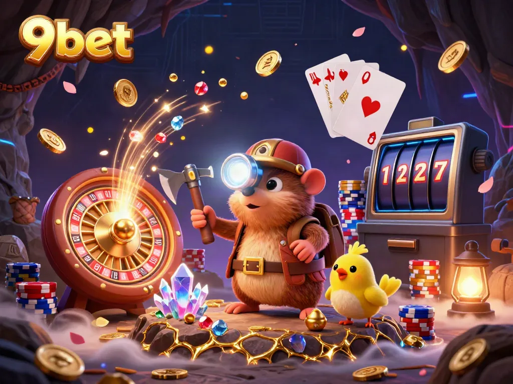 Experience thrilling wins at 9bet with immersive live casino adventures featuring treasure hunting characters.