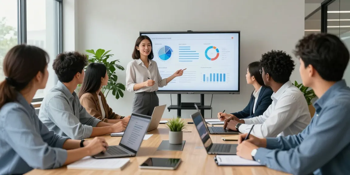 Im modernen Büroteammeeting wird respektloses Verhalten am Arbeitsplatz diskutiert.