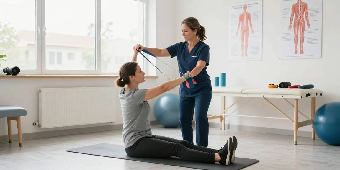 Behandlung von Polyneuropathie mit Physiotherapie in einem modernen Gesundheitszentrum.