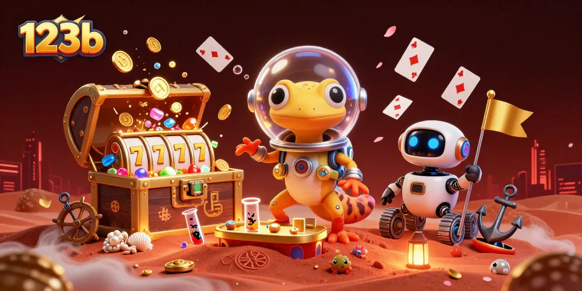Experience high-energy gameplay at 123b with dynamic 3D casino elements and vibrant visuals.