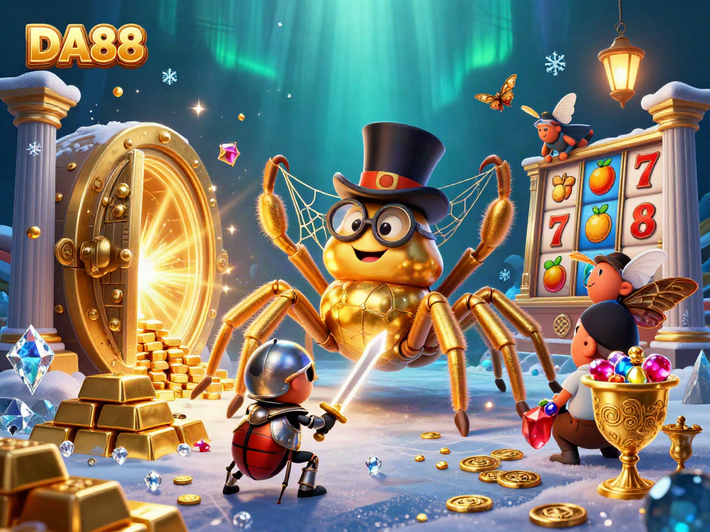 Experience the thrill of DA88 casino gaming through dynamic characters and gambling elements.