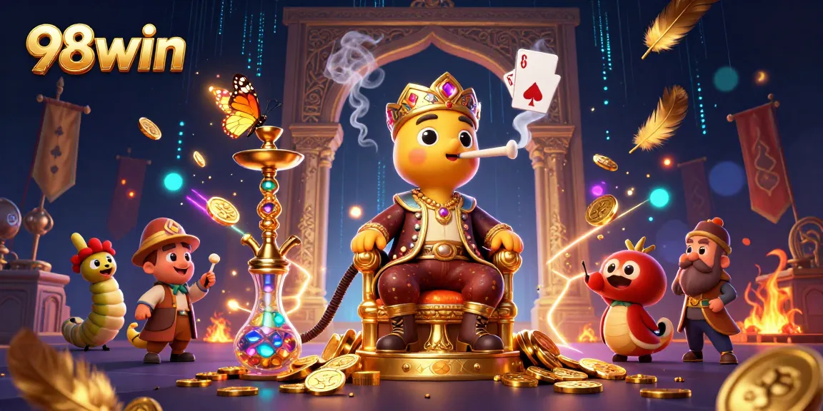 Experience thrilling gameplay at 98win, captivating players with vibrant casino elements and enchanting characters.