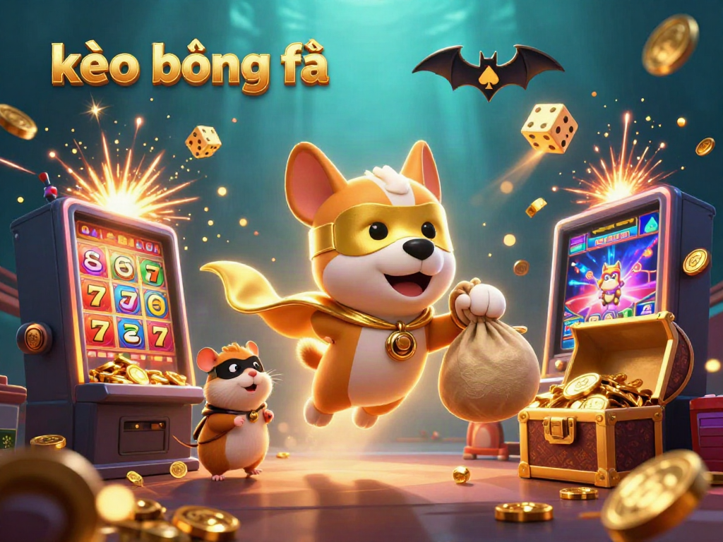 Engage with kèo bóng đá through a vibrant illustration showcasing dynamic characters and casino elements.