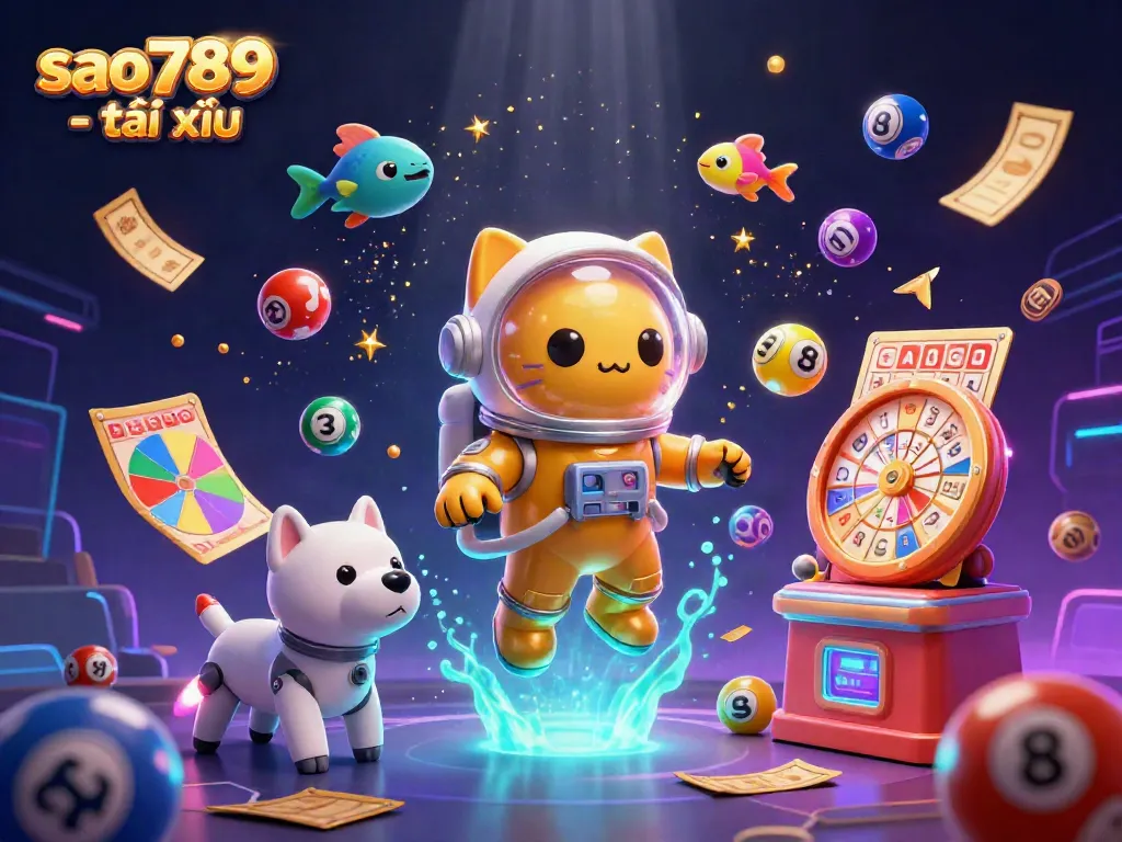 Engage in the exciting atmosphere of sao789 - tài xỉu with dynamic gameplay elements amidst a vibrant cosmic scene.
