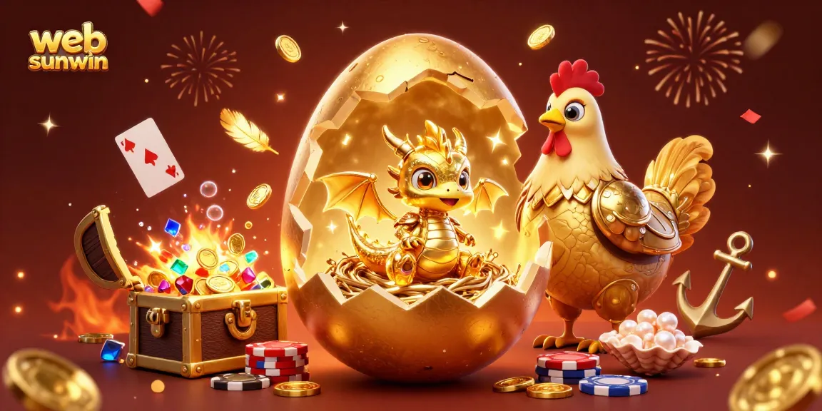 Experience thrilling gameplay at web sunwin with the golden dragon guarding poker chips.