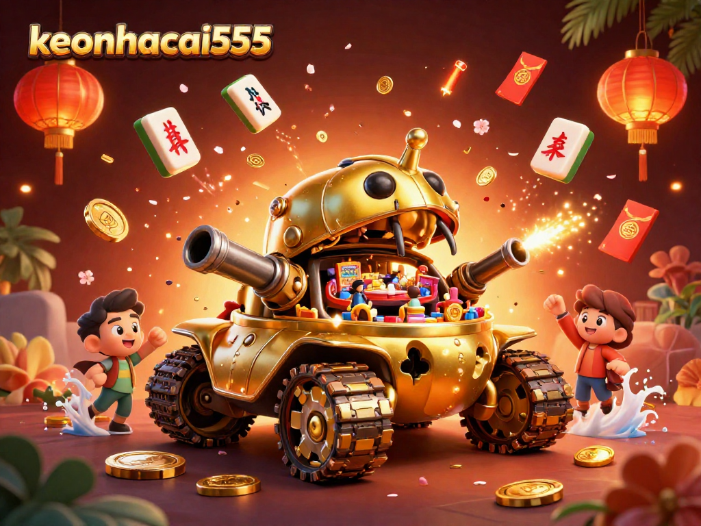 Experience thrilling wins at keonhacai555 with vibrant casino-themed illustrations showcasing exciting gaming elements.