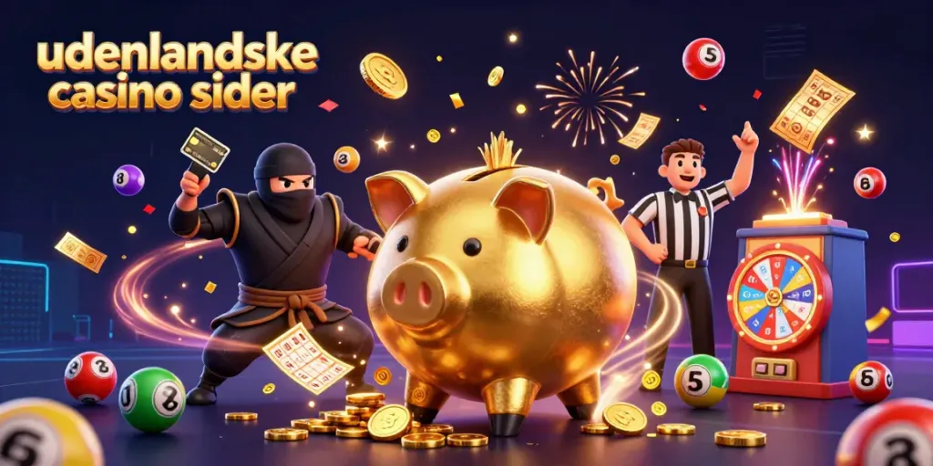 Engage with udenlandske casino sider as a golden piggy bank sumo wrestler sparks a winning atmosphere in a lively casino scene.