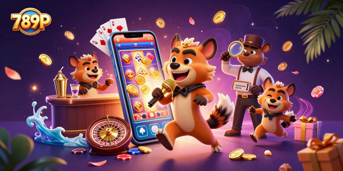 Engage in vibrant 789P casino excitement with hyenas as comical bartenders and bouncers.