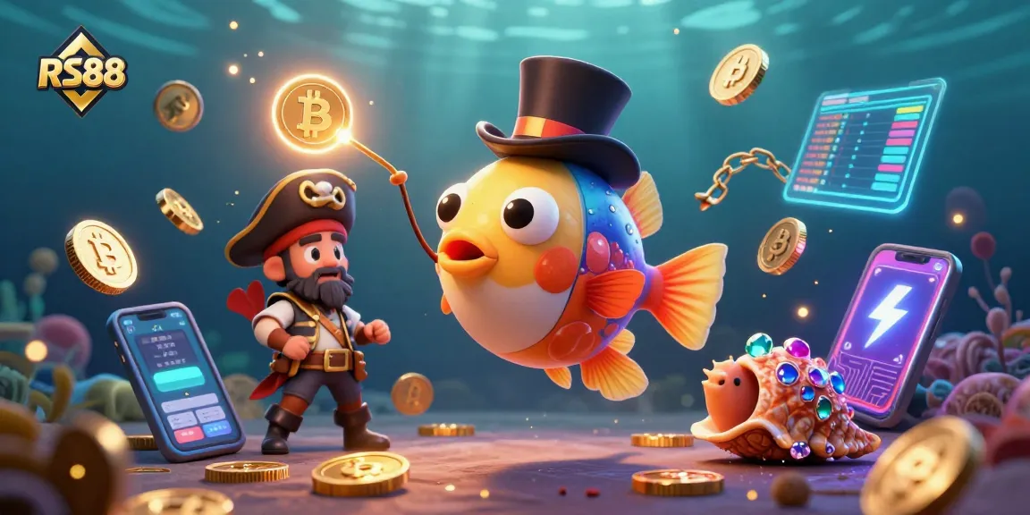 Engage with RS88 through thrilling underwater adventures while collecting glowing coins and crypto rewards.