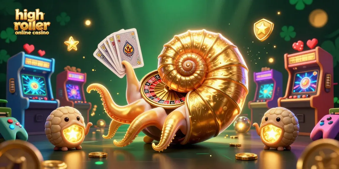 Spin and win at a high roller online casino with vibrant 3D gaming elements.