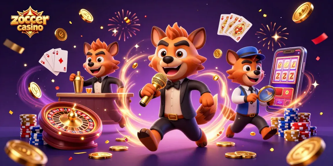 ZoccerCasino: Spaßige Hyänen im Comedy-Casino mit Casino-Spielen und Unterhaltung.