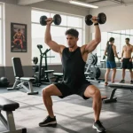 Utinon Steroids Shop mit hochwertigen Fitnessgeräten und trainierenden Athleten.